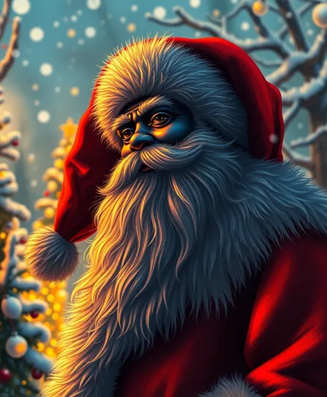 black santa image