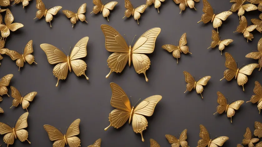 gold butterfly