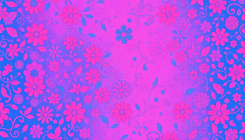 blue and pink wallpaper