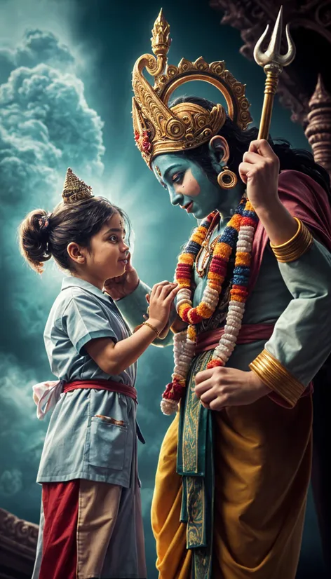 lord vishnu blessing a