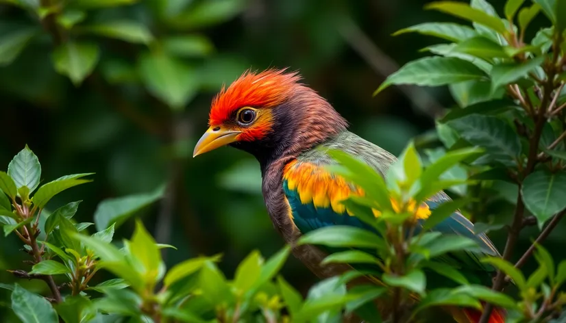 red headed bird