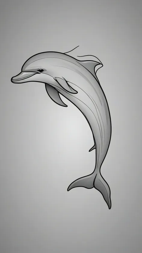 dolphin outline