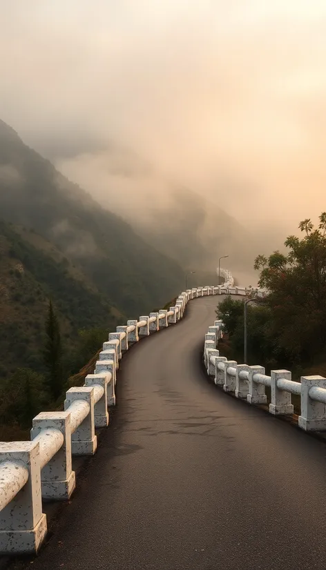 big white stone guardrails