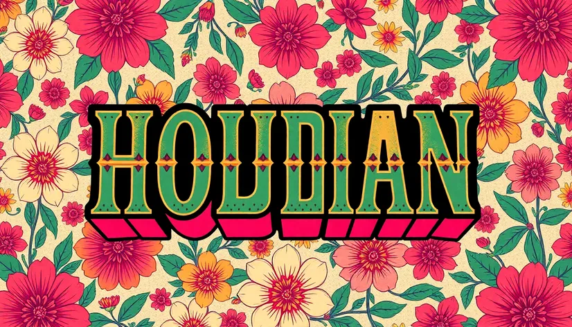 boho thick retro font