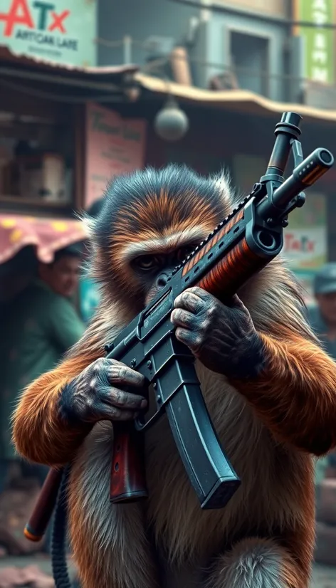 ak 47 monkey