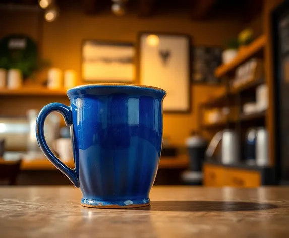 blue mug