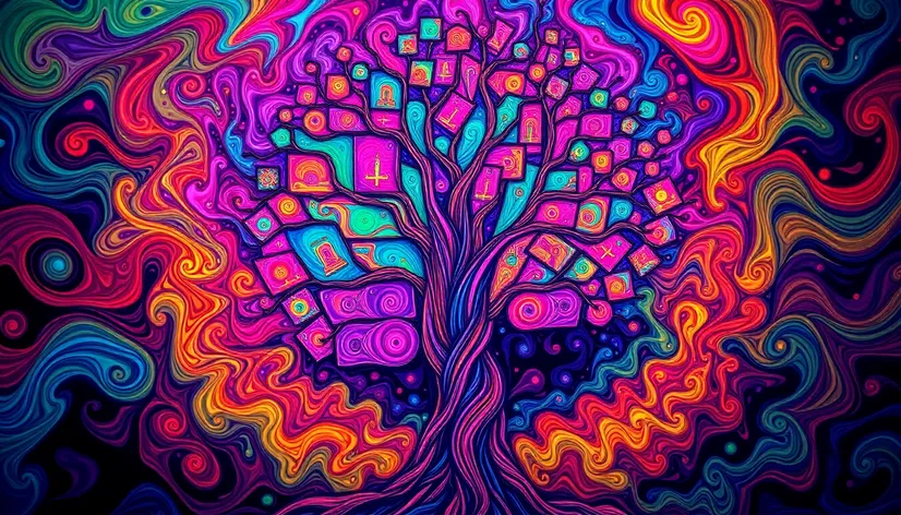 hd backgrounds psychedelic tree