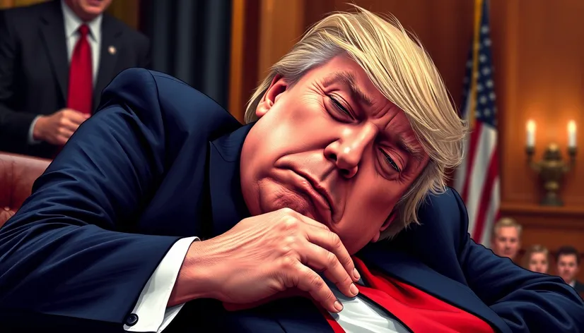 trump sleeping and farting