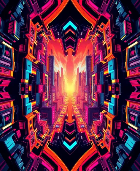 3d background symetrical