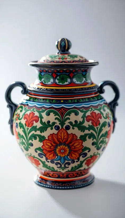 italian ceramic pot painted