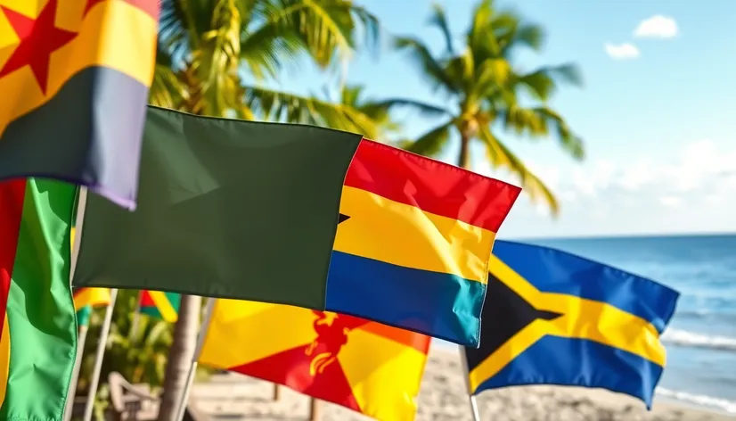 carribean flags