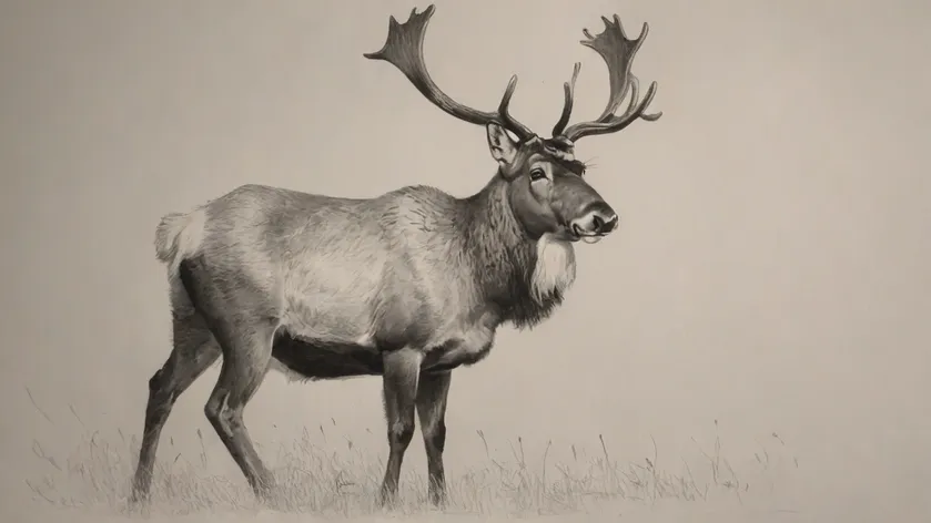 reindeer drawing