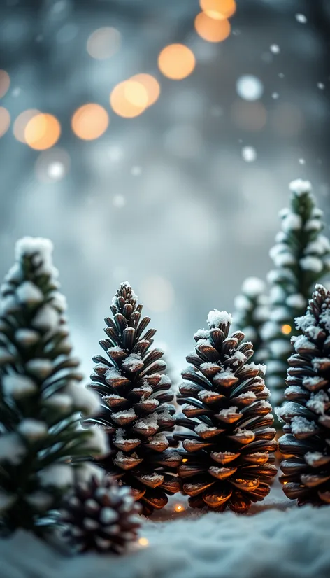 fir cone christmas trees