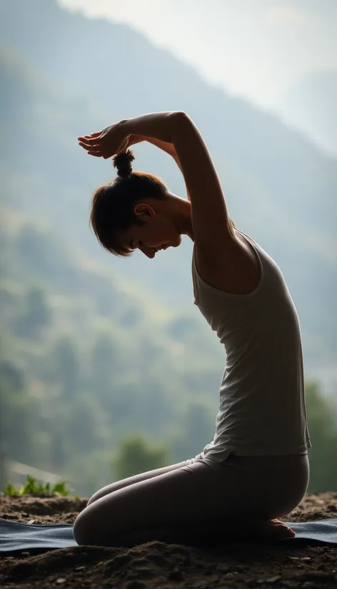 bowing pose