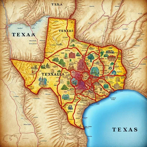 mapa de texas