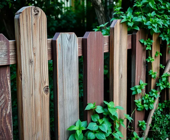 metal wood fence