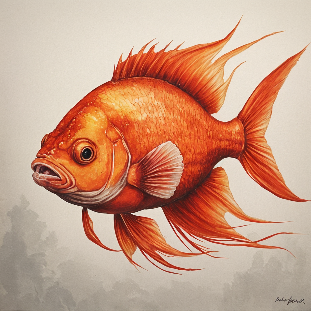 fire fish Image – Free AI Drawing Generator | Makepix