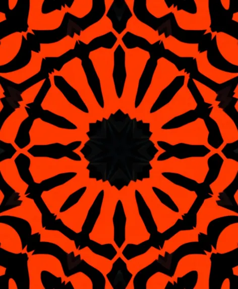 background symmetrical orange black