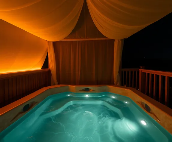 covered jacuzzi