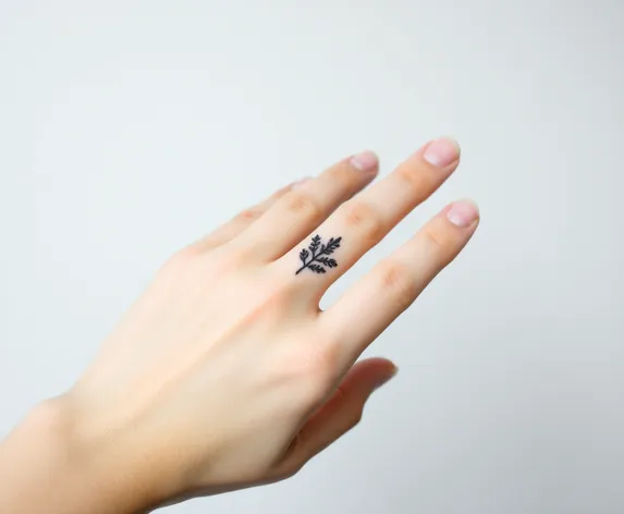 five finger plant tattoo