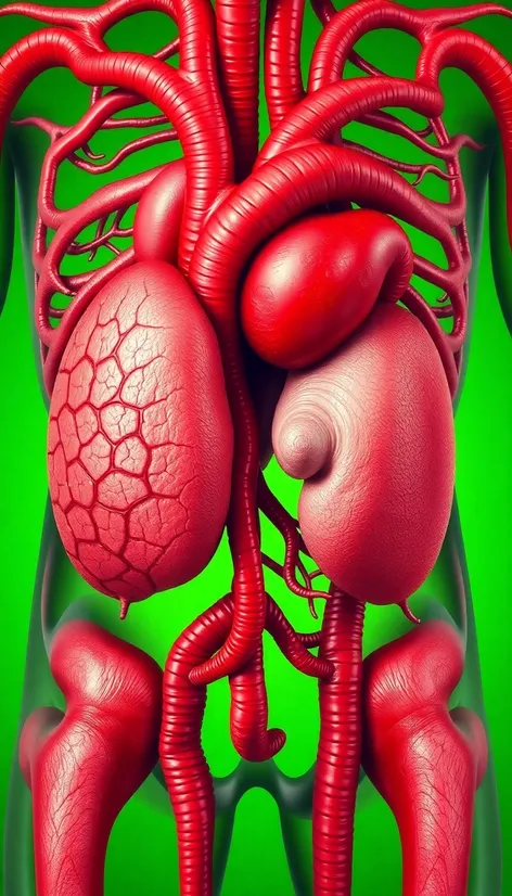 organs green background