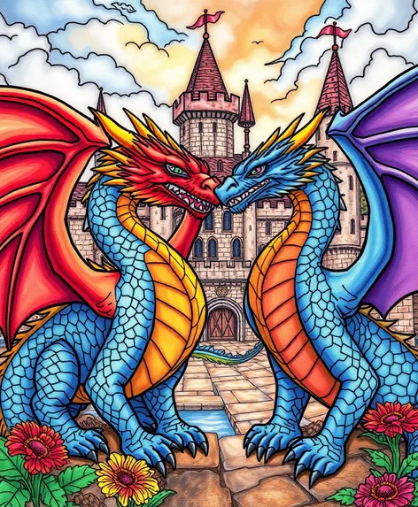 coloring pages of dragons