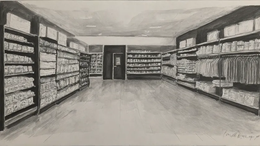 store drawing