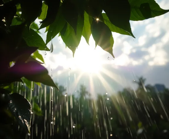 rain shower beautiful sunshower