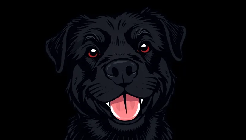 black dog clip art