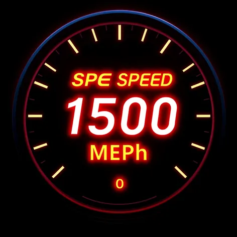 spped sign 150 mph