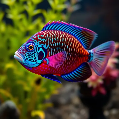 electric blue ram cichlid