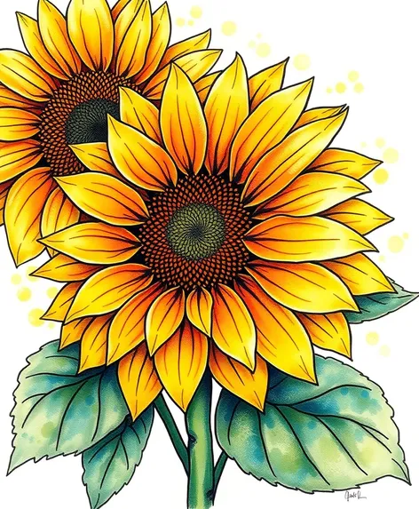 sunflower tattoo ideas