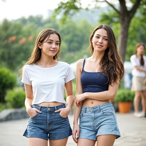 2 young women wearing