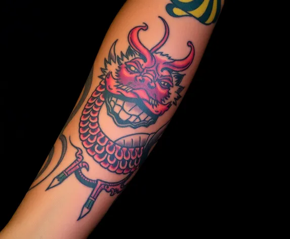 dragon forearm tattoo