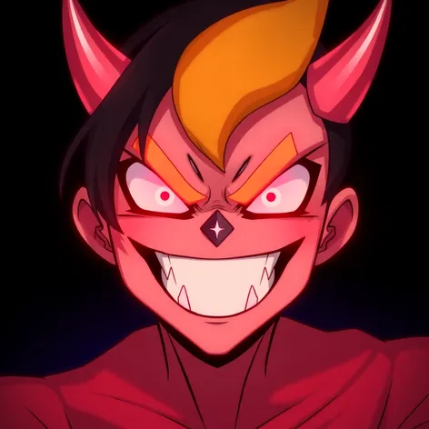 anime evil smile