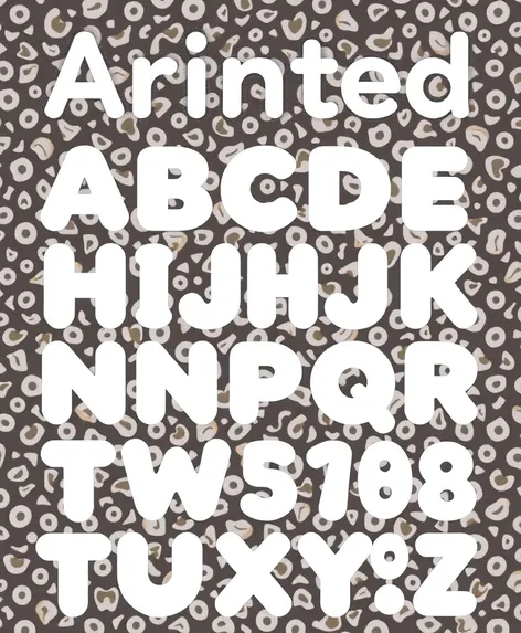 print letters to trace