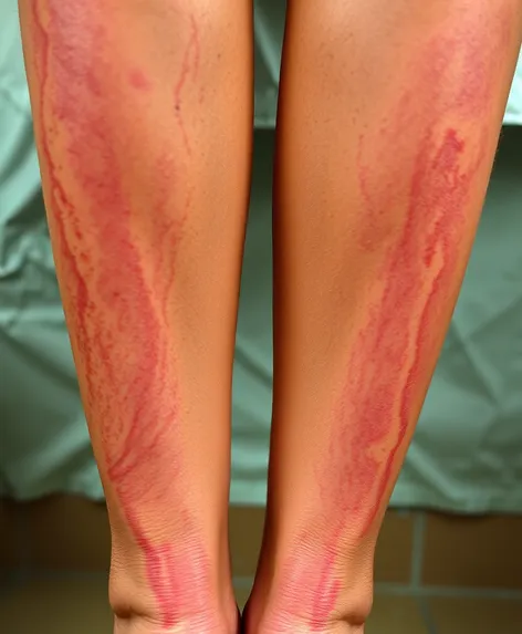 skin discoloration on legs