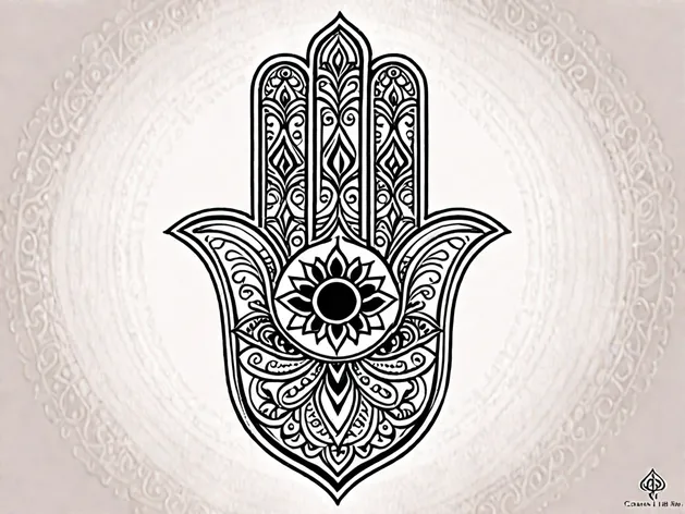 hamsa hand tattoo