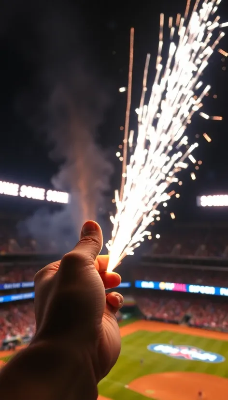 dodger fan firework hand