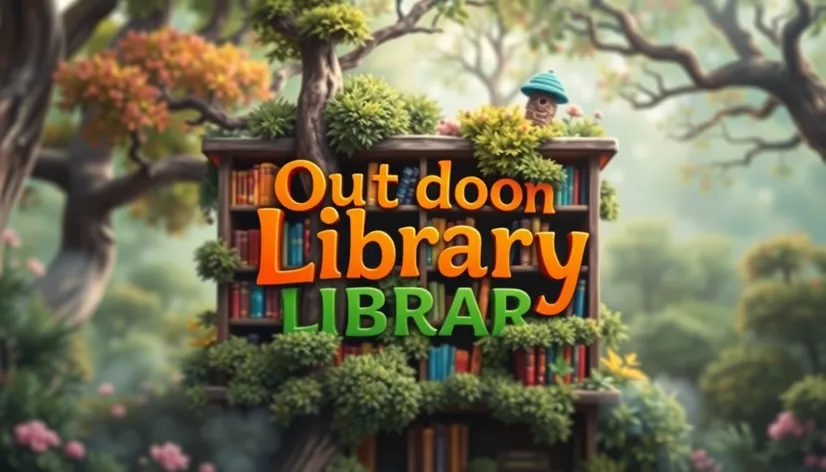 surreal outdoor library logo