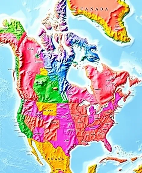 map canada and usa