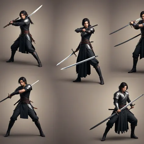 sword poses