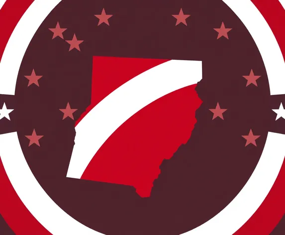 georgia state shape red