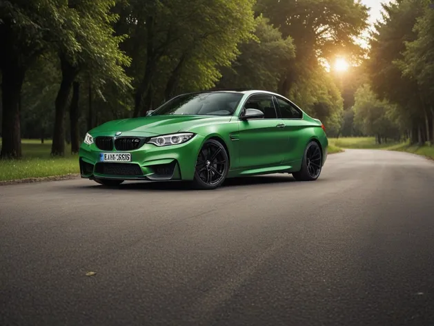 green bmw