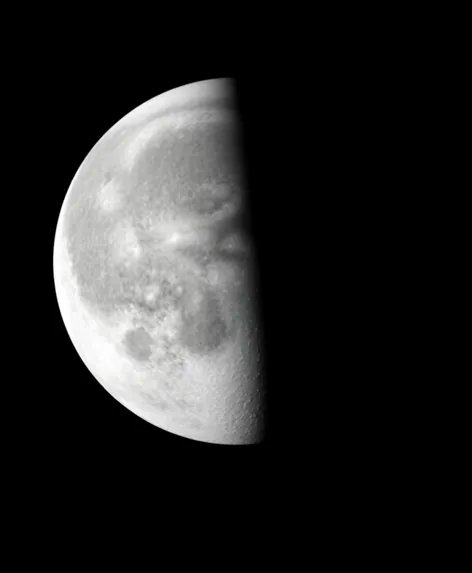 half moon with dark