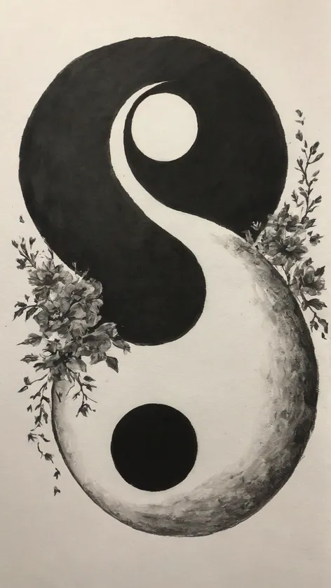 yin yang drawing