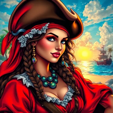 pirate lady art