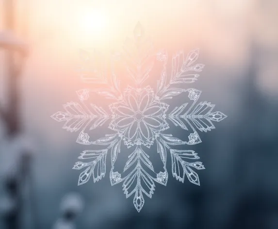 snow flake drawing