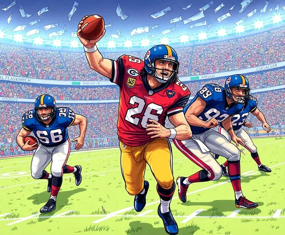 nfl football art drawing