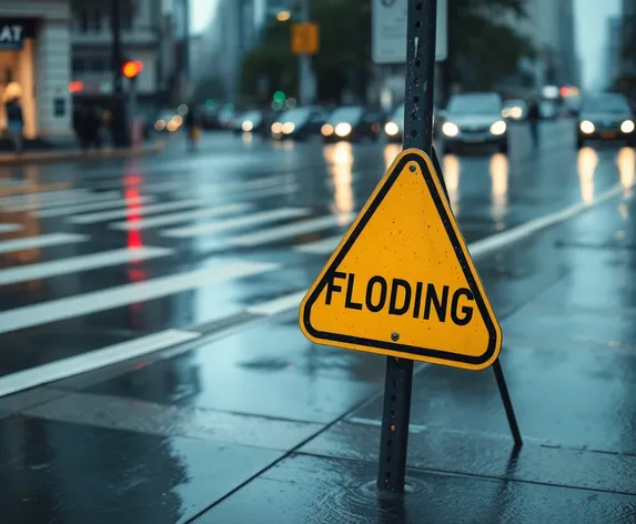 street flooding sign